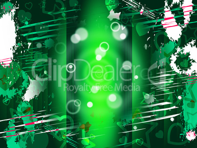 Grunge Background Shows Textured Abstract And Green