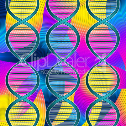 Color Dna Represents Colors Genome And Colorful