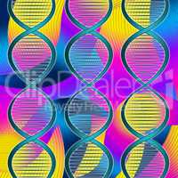 Color Dna Represents Colors Genome And Colorful