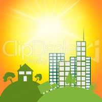 Sun Eco Shows Go Green And City