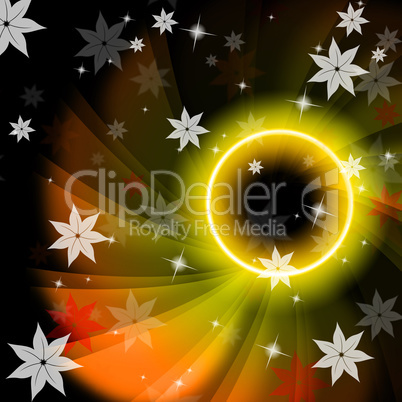 Glow Twirl Indicates Outer Space And Artistic