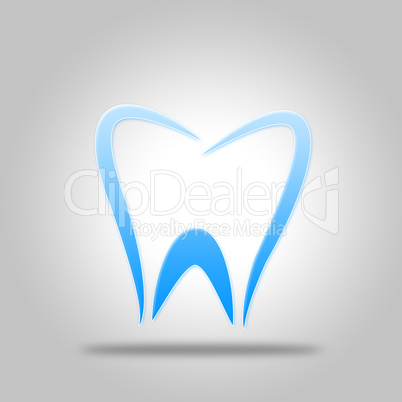 Tooth Icon Shows Dentist Icons And Dentistry
