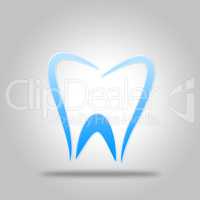 Tooth Icon Shows Dentist Icons And Dentistry