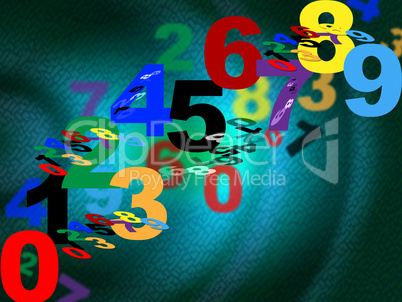 Counting Maths Means Background Design And Numbers