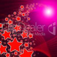 Background Red Indicates Cosmic Space And Abstract
