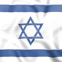 Flag Israel Shows Middle East And Countries