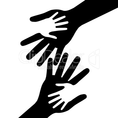 Holding Hands Represents Mom Multiethnic And Parent