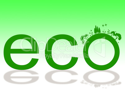 Nature Word Represents Eco Friendly And Earth