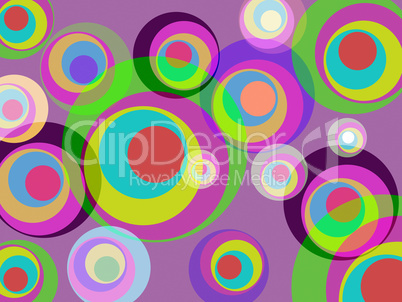 Circles Color Represents Round Abstract And Multicoloured