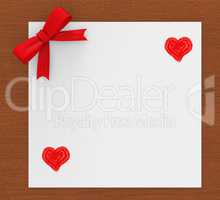 Heart Copyspace Indicates Valentine's Day And Copy-Space