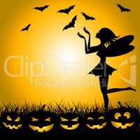 Halloween Fairy Shows Trick Or Treat And Bats