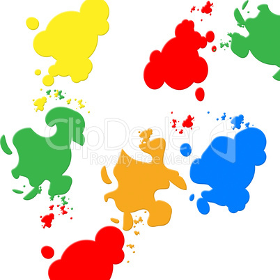 Background Colors Indicates Blots Backdrop And Spatter
