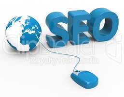 Global Seo Means World Wide Web And Website