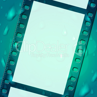 Filmstrip Background Represents Empty Space And Abstract