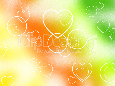 Background Color Represents Valentine's Day And Abstract
