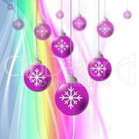 Pastel Color Means New Year And Bauble