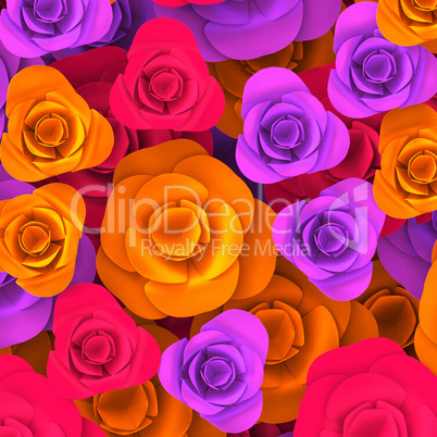 Color Roses Indicates Background Valentines And Colourful