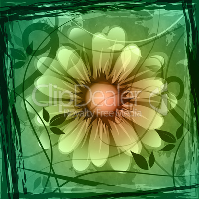 Floral Copyspace Shows Flower Boundary And Frame
