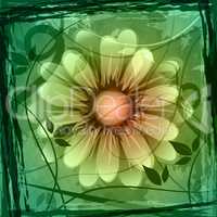 Floral Copyspace Shows Flower Boundary And Frame