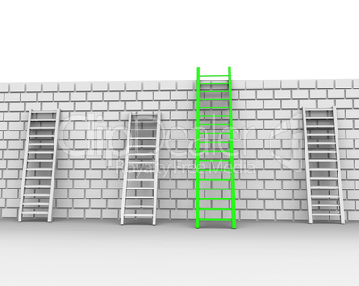 Brick Wall Represents Chalenges Ahead And Brickwall