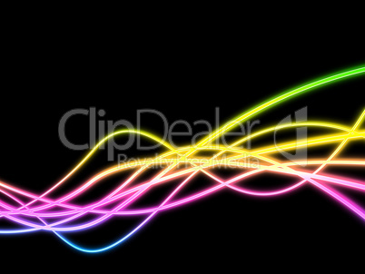 Twirl Background Represents Neon Sign And Artistic