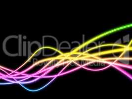 Twirl Background Represents Neon Sign And Artistic