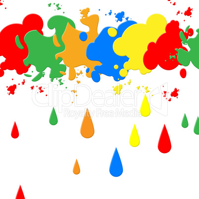 Splash Background Indicates Paint Colors And Backdrop