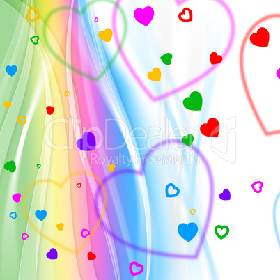 Pastel Color Indicates Valentine Day And Background