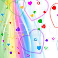 Pastel Color Indicates Valentine Day And Background