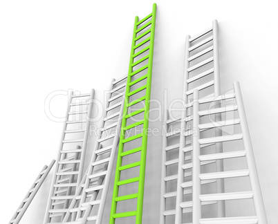 Ladders Obstacle Indicates Overcome Obstacles And Challenge