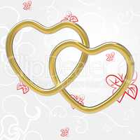 Wedding Rings Indicates Valentine's Day And Couple