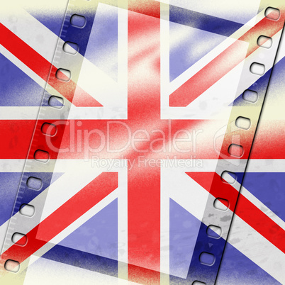 Union Jack Represents British Flag And Background