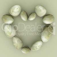 Spa Stones Indicates Valentine's Day And Healthy