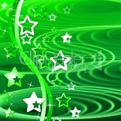 Green Swirl Means Backgrounds Abstract And Template