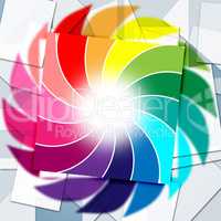 Color Background Indicates Spectrum Template And Sheet