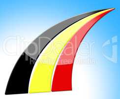 Flag Belgium Indicates Euro National And Patriotic