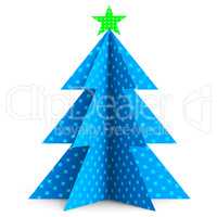 Xmas Tree Shows Merry Christmas And Celebrate