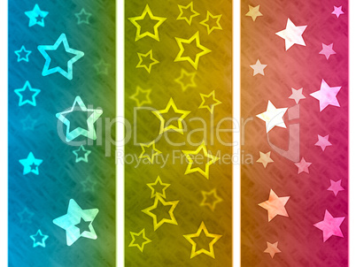 Color Background Shows Star Colourful And Spectrum