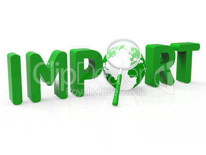 Import Worldwide Means Buy Abroad And International