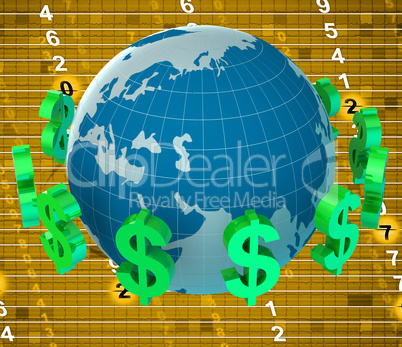 Forex Dollars Represents United States And Banking