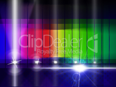 Color Glow Indicates Colorful Background And Chromatic