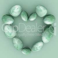Spa Stones Represents Valentines Day And Balance