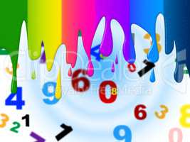 Color Numbers Means Blank Space And Colorful