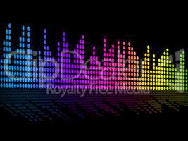 Digital Music Beats Background Shows Music Soundtrack Or Sound P