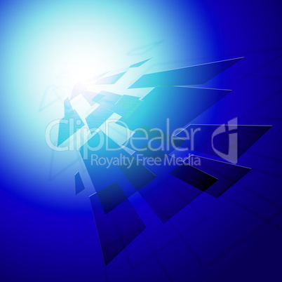 Geometric Style Background Shows Modern Digital Art Or Design.