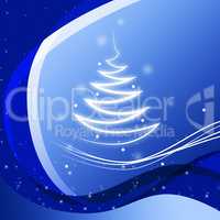 Blue Zigzag Background Shows Jagged Lines And Twinkling.