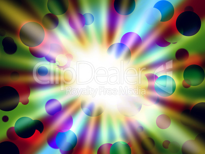 Brilliant Dots Background Shows Round Shapes And Light.