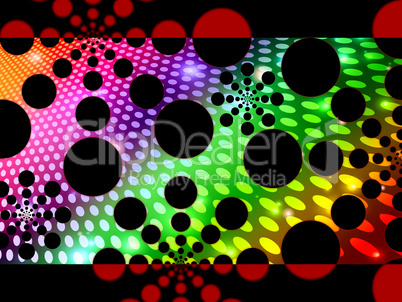 Dots Background Means Decorative Round Spots And Patterns.