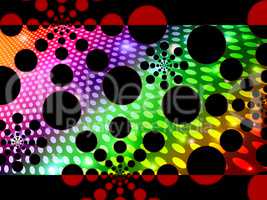Dots Background Means Decorative Round Spots And Patterns.