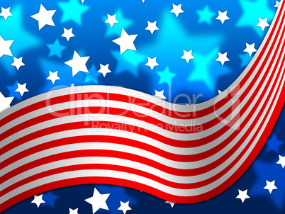 American Flag Background Means National Proud And Identity.